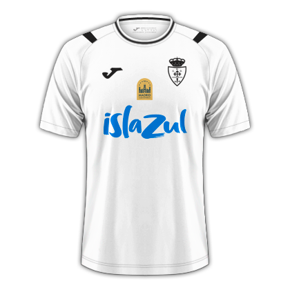 Diseño de la camiseta 2025/26: blanca con hombros negros
