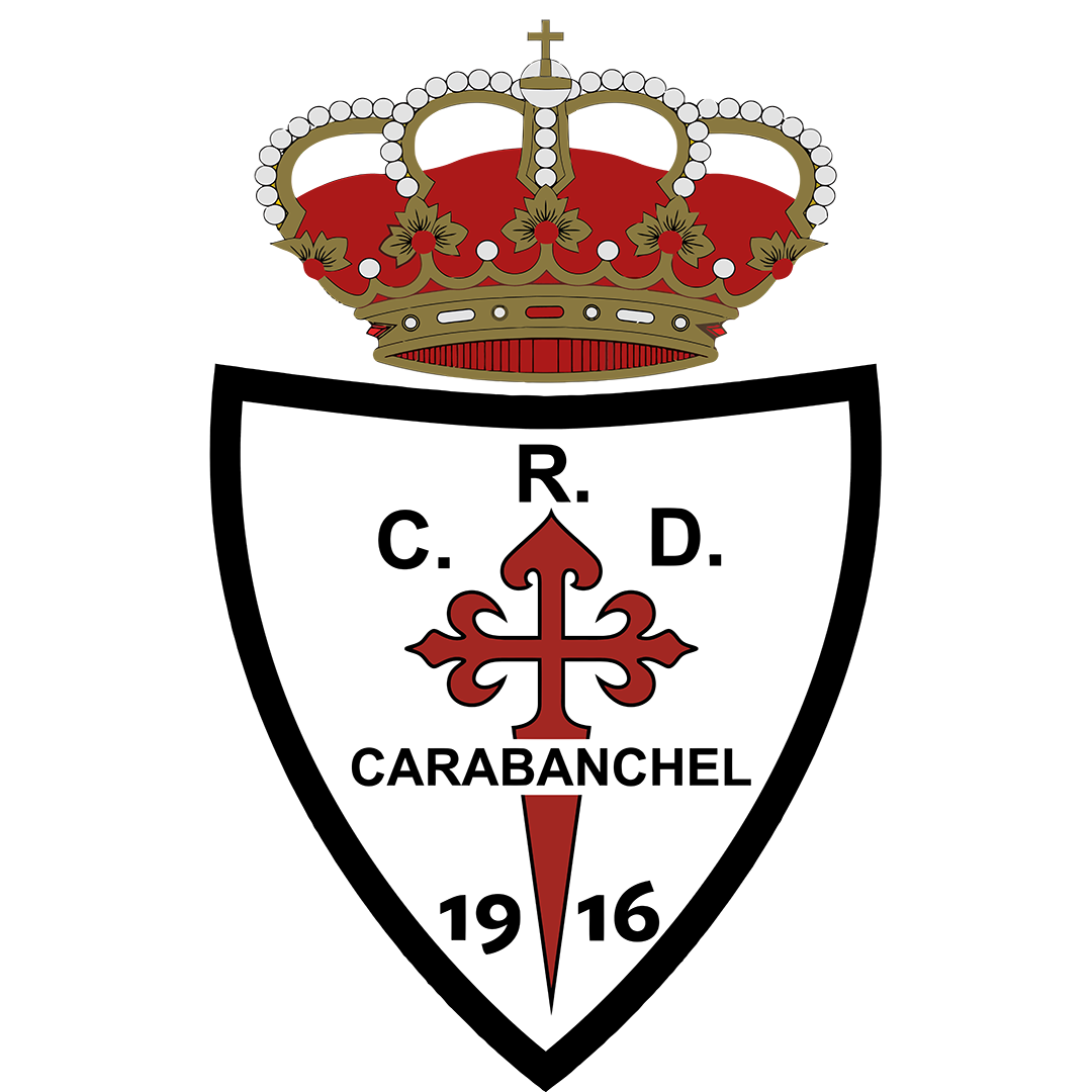 Escudo del Real Club Deportivo Carabanchel: la corona real y la cruz de Santiago