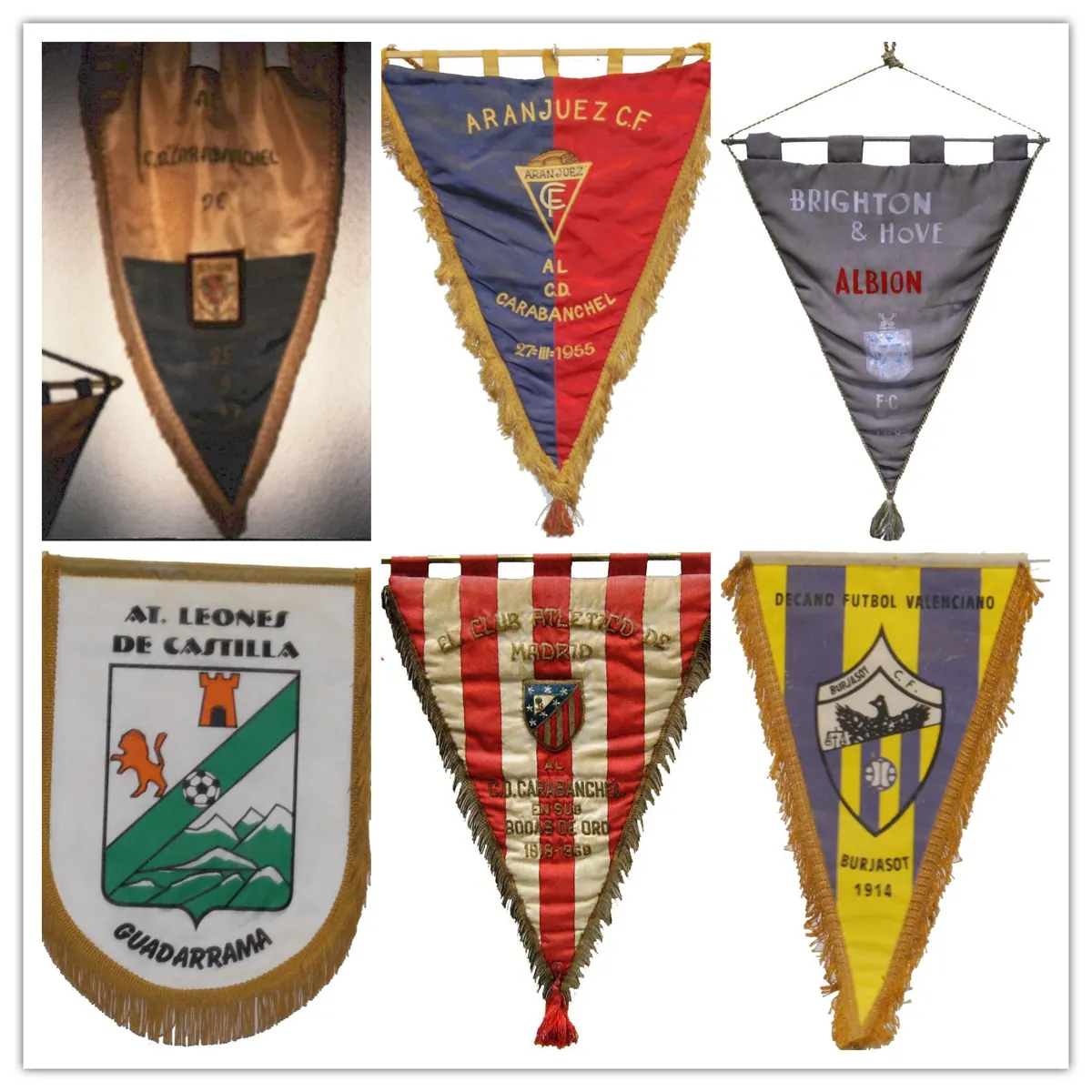 Banderines del archivo del club