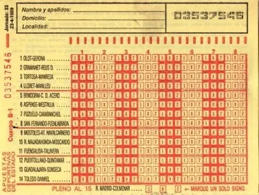 Documento del archivo del club: calendarios, lotería, peñas y cartas