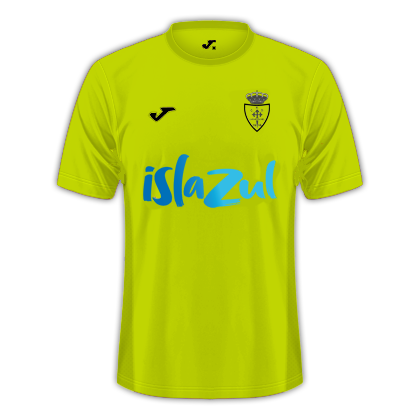 Diseño de la camiseta de portero, amarilla